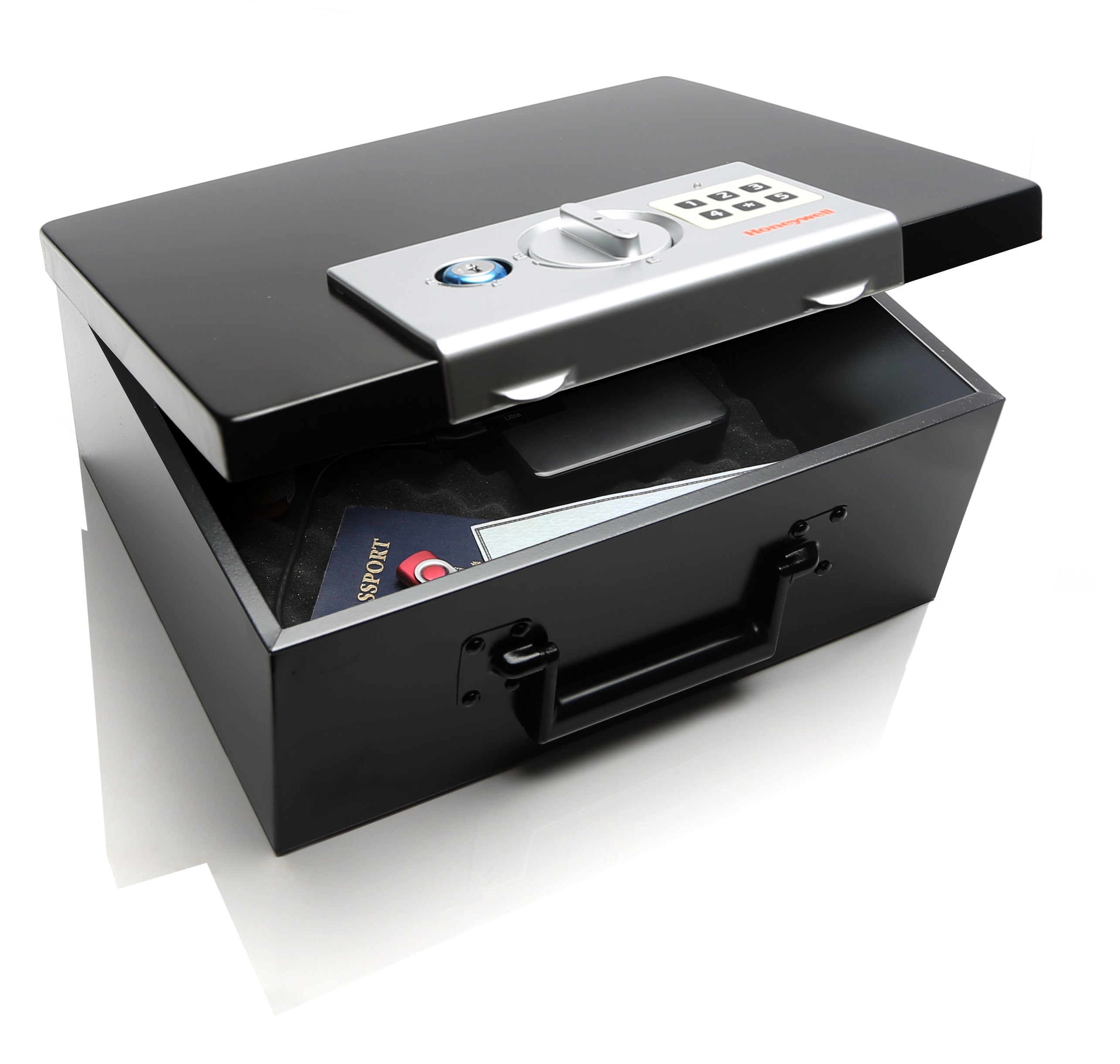 Steel Computer Lock Box Digital Steel Lock Box (6108) – Honeywell Safes