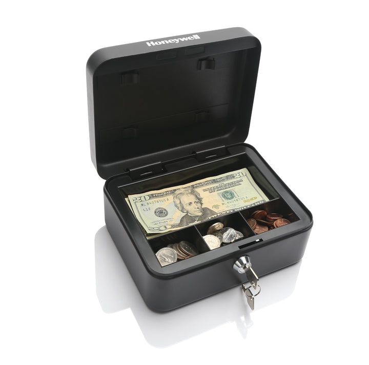   ✨英国✨２客セット✨未使用保管品✨専用BOX留め金付き 2 in 1 Cash & Key Lock Box (6111) – Honeywell Safes